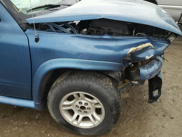 1D7FL36N64S618087 - 2004 DODGE DAKOTA SPO BLUE photo 9