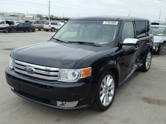 2FMHK6DT9ABA71679 - 2010 FORD FLEX LIMIT BLACK photo 2