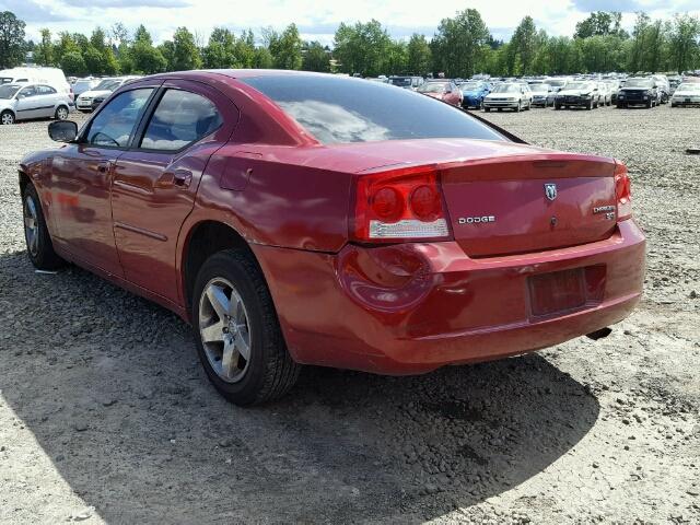 2B3CA3CV1AH216733 - 2010 DODGE CHARGER SX RED photo 3