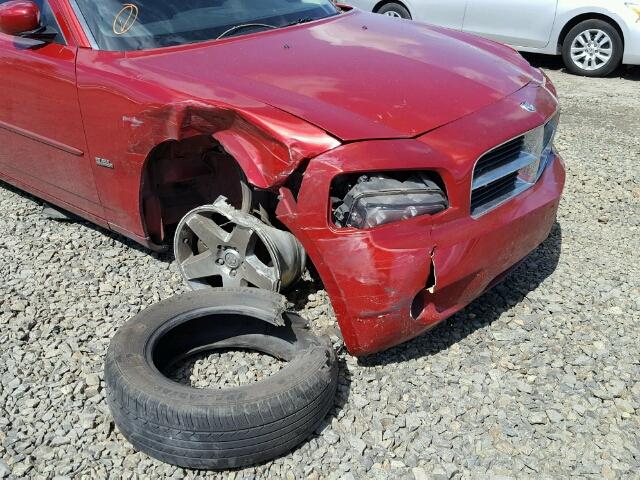 2B3CA3CV1AH216733 - 2010 DODGE CHARGER SX RED photo 9