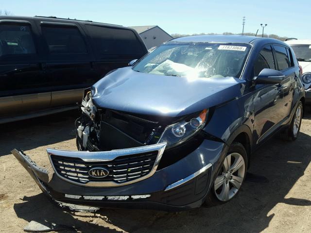 KNDPB3A22C7248921 - 2012 KIA SPORTAGE B BLUE photo 2