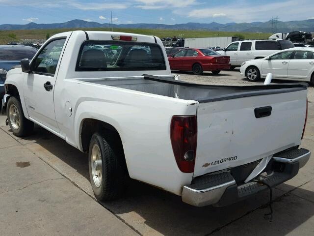 1GCCS148358122549 - 2005 CHEVROLET COLORADO WHITE photo 3