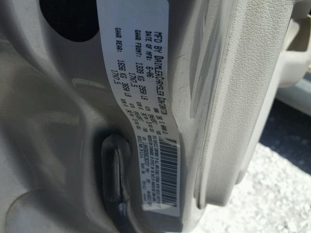 1J8HG58266C363727 - 2006 JEEP COMMANDER SILVER photo 10