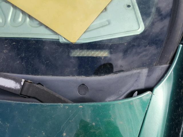 2HGEJ6614YH543270 - 2000 HONDA CIVIC BASE GREEN photo 10