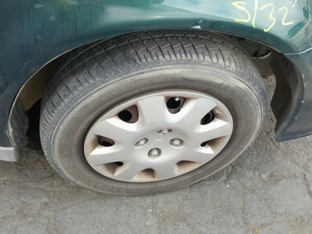 2HGEJ6614YH543270 - 2000 HONDA CIVIC BASE GREEN photo 9