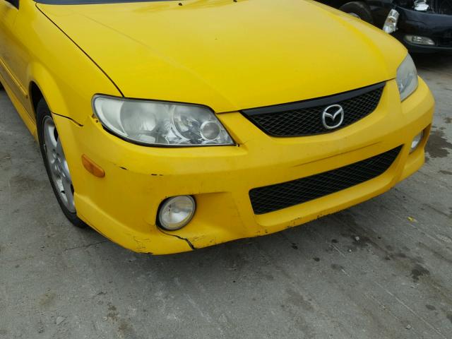 JM1BJ245X21504656 - 2002 MAZDA PROTEGE PR YELLOW photo 9