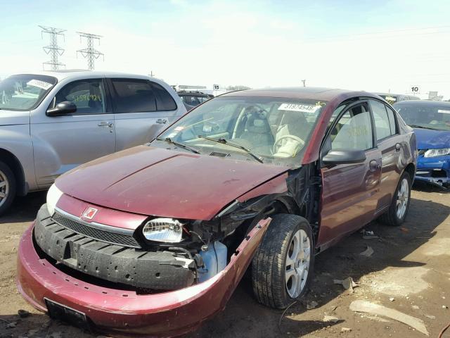 1G8AL52F13Z163986 - 2003 SATURN ION LEVEL მუქწითელი ფოტო 2