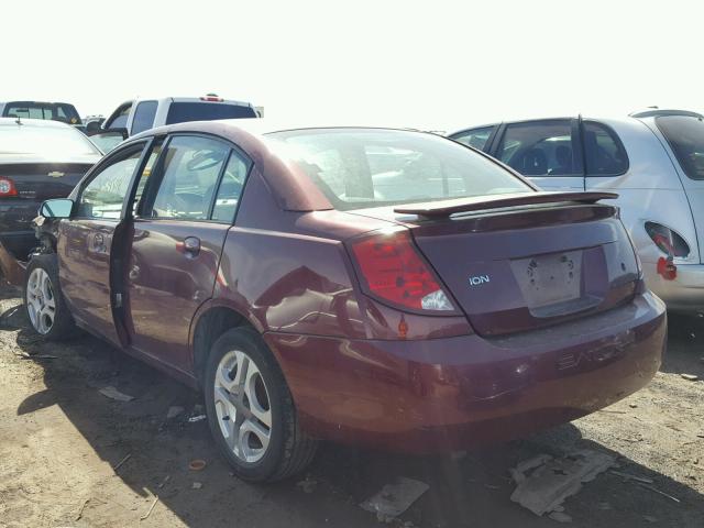 1G8AL52F13Z163986 - 2003 SATURN ION LEVEL მუქწითელი ფოტო 3