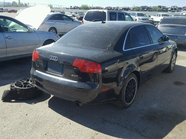 WAUAF78E67A114971 - 2007 AUDI A4 2 BLACK photo 4