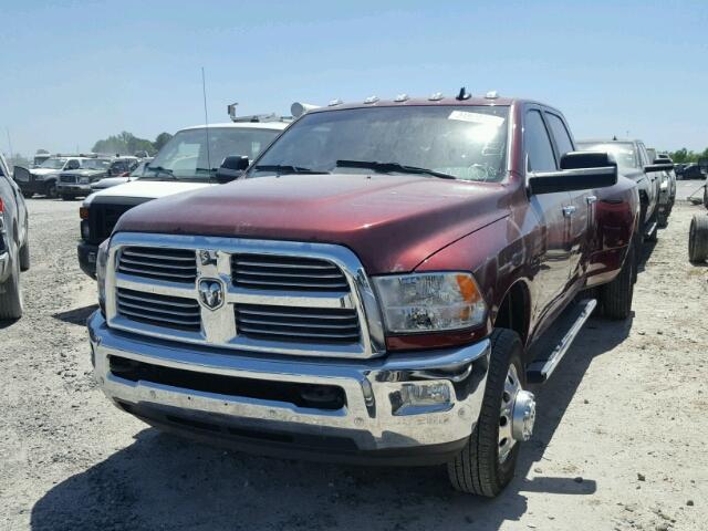 3C63RRHL7HG576785 - 2017 RAM 3500 SLT MAROON photo 2