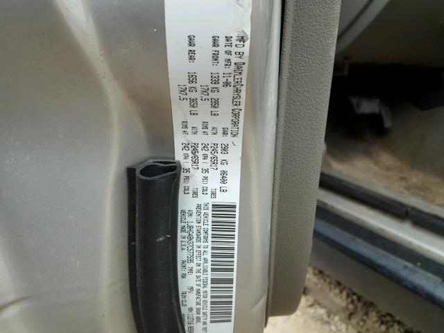 1J8HG48N37C577595 - 2007 JEEP COMMANDER TAN photo 10