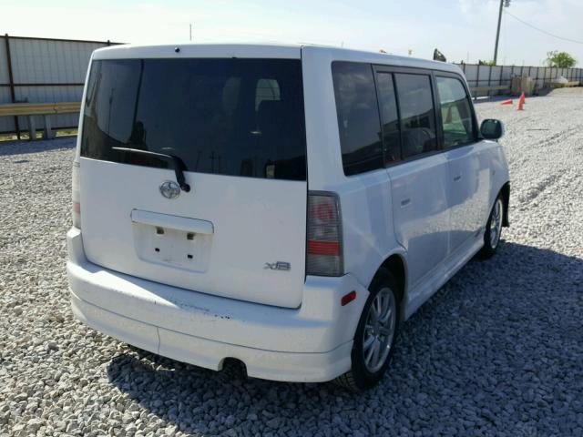 JTLKT324264037185 - 2006 TOYOTA SCION XB WHITE photo 4