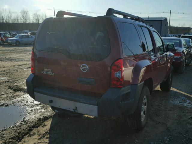 5N1AN0NW3EN810795 - 2014 NISSAN XTERRA X BURGUNDY photo 4