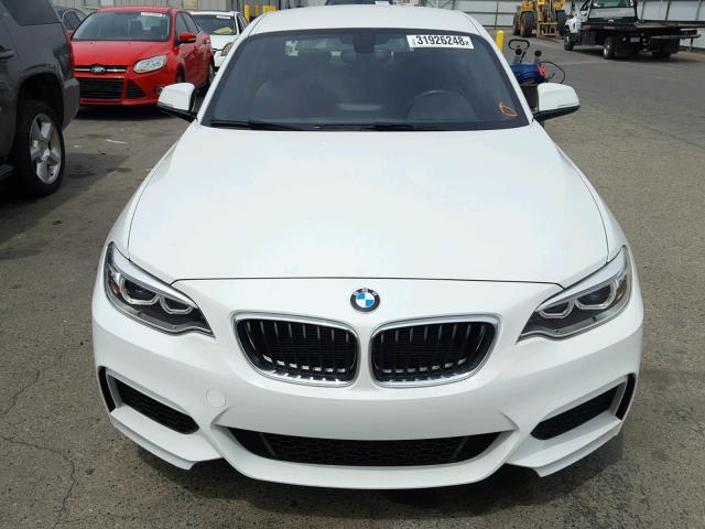 WBA1F5C51FVW98196 - 2015 BMW 228 I WHITE photo 9