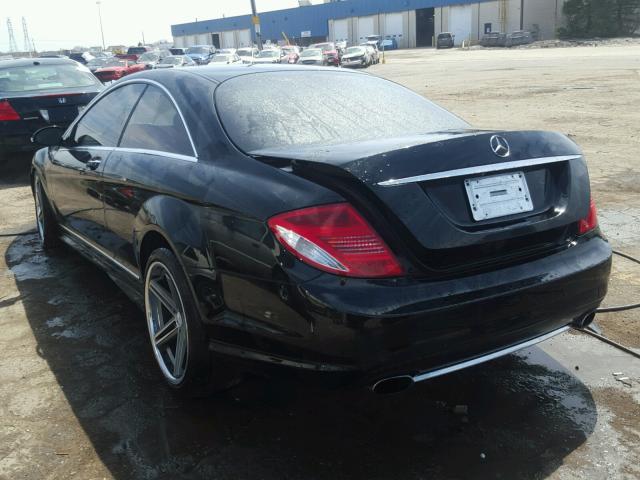 WDDEJ71X58A009229 - 2008 MERCEDES-BENZ CL 550 BLACK photo 3