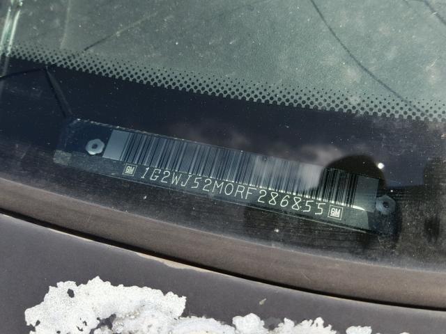 1G2WJ52M0RF286855 - 1994 PONTIAC GRAND PRIX 红色 照片 10