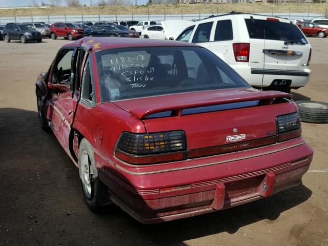 1G2WJ52M0RF286855 - 1994 PONTIAC GRAND PRIX 红色 照片 3