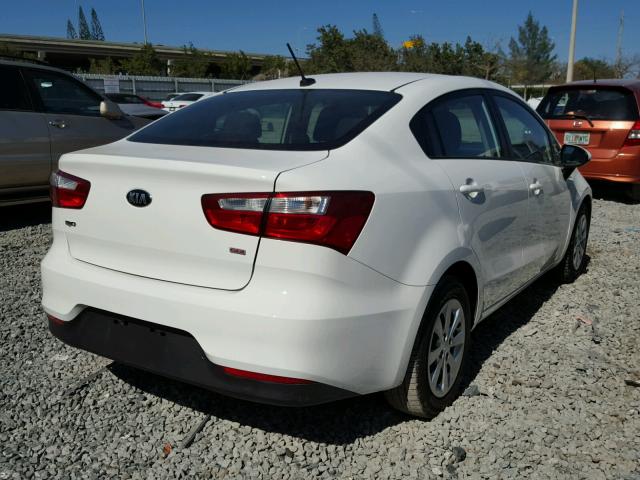 KNADM4A39G6689501 - 2016 KIA RIO LX Սպիտակ լուսանկար 4