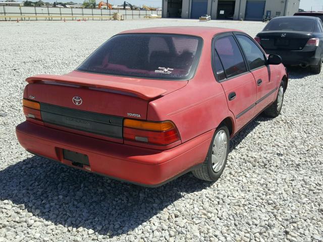 1NXAE09B3SZ260751 - 1995 TOYOTA COROLLA LE RED photo 4