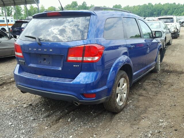 3C4PDCBG3CT341687 - 2012 DODGE JOURNEY SX BLUE photo 4