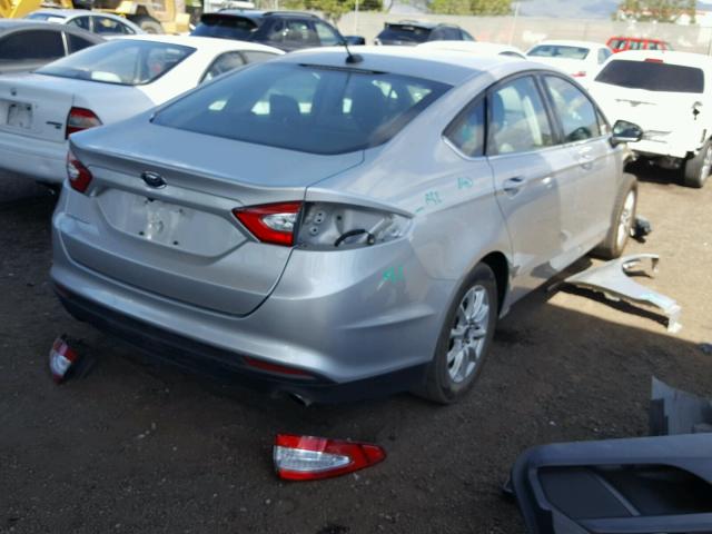 3FA6P0G71FR187935 - 2015 FORD FUSION S SILVER photo 4