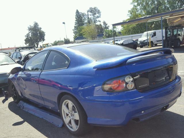 6G2VX12U26L566604 - 2006 PONTIAC GTO BLUE photo 3