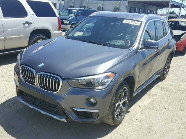 WBXHT3Z33H4A52256 - 2017 BMW X1 XDRIVE2 GRAY photo 2