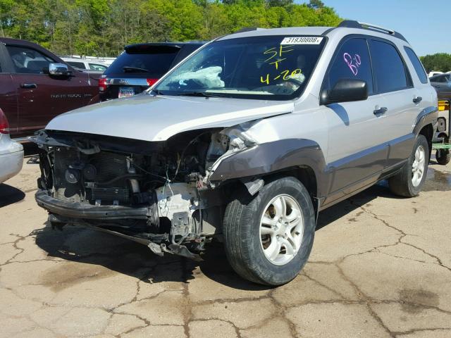 KNDJF723077344240 - 2007 KIA SPORTAGE E SILVER photo 2