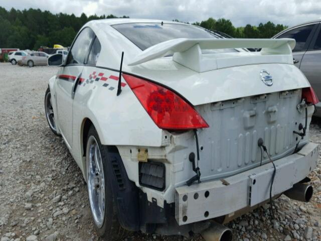 JN1AZ34D36M307868 - 2006 NISSAN 350Z COUPE WHITE photo 3