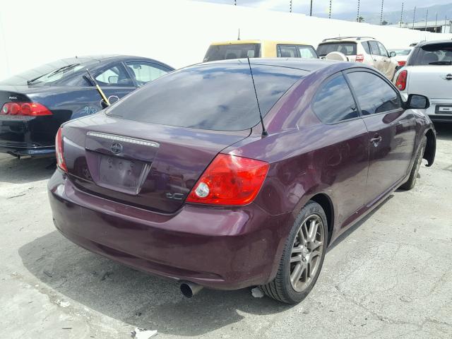 JTKDE177070167778 - 2007 TOYOTA SCION TC 栗色 照片 4
