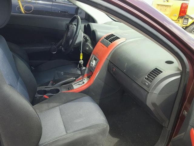 JTKDE177070167778 - 2007 TOYOTA SCION TC 栗色 照片 5