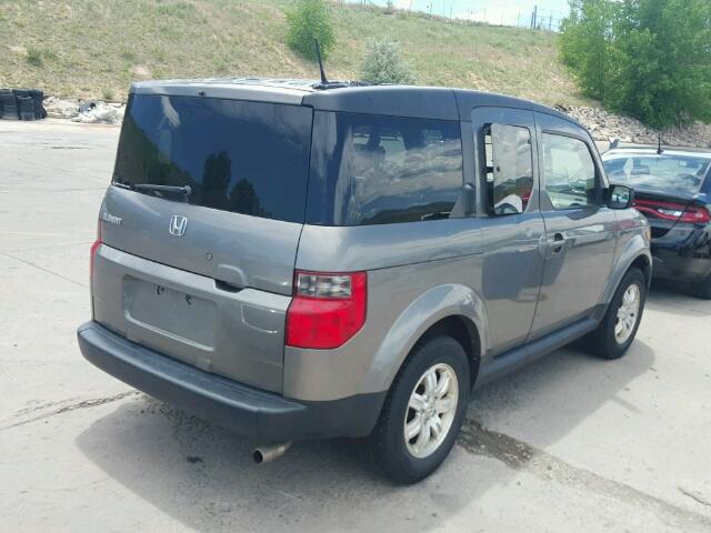 5J6YH28708L003915 - 2008 HONDA ELEMENT EX GRAY photo 4