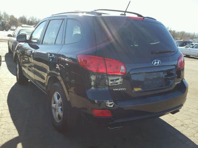 5NMSG13D77H083526 - 2007 HYUNDAI SANTA FE G BLUE photo 3