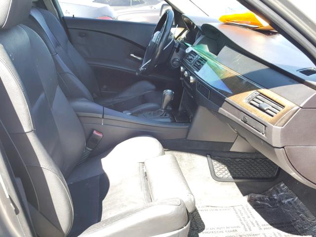 WBANB53596CP02911 - 2006 BMW 550 I SILVER photo 5