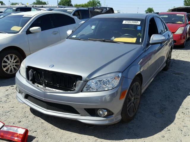 WDDGF54X39F239625 - 2009 MERCEDES-BENZ C 300 GRAY photo 2