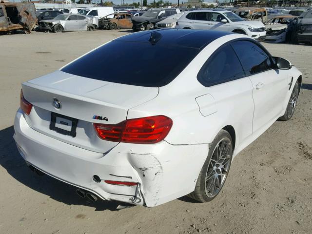 WBS3R9C53GK339096 - 2016 BMW M4 WHITE photo 4