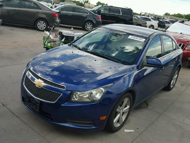 1G1PG5SC3C7205492 - 2012 CHEVROLET CRUZE BLUE photo 2