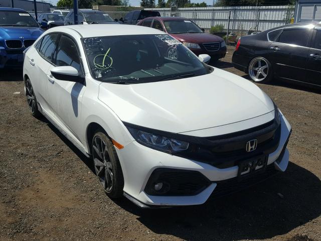 SHHFK7G43JU205769 - 2018 HONDA CIVIC SPOR WHITE photo 1