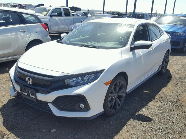 SHHFK7G43JU205769 - 2018 HONDA CIVIC SPOR WHITE photo 2