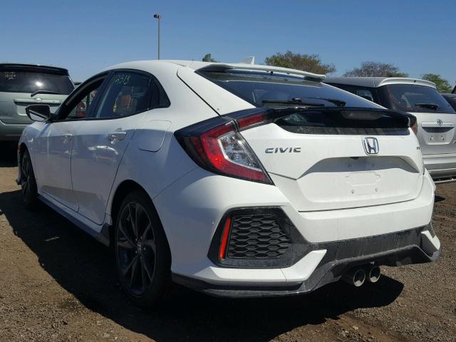 SHHFK7G43JU205769 - 2018 HONDA CIVIC SPOR WHITE photo 3