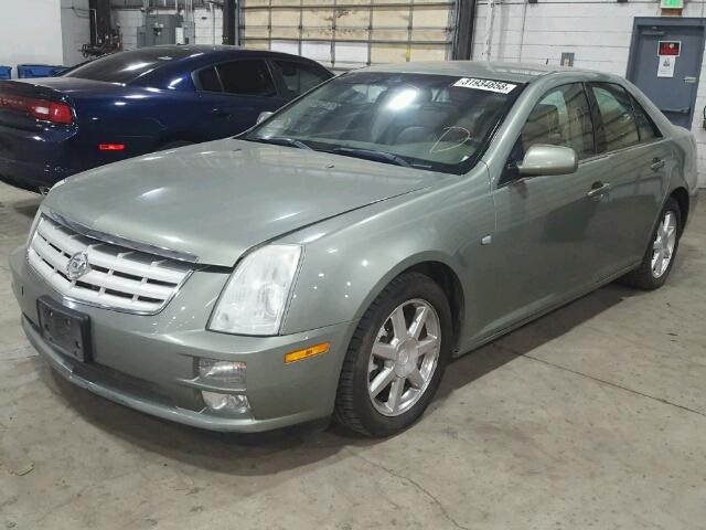 1G6DC67A850130094 - 2005 CADILLAC STS GREEN photo 2
