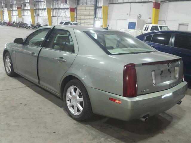 1G6DC67A850130094 - 2005 CADILLAC STS GREEN photo 3