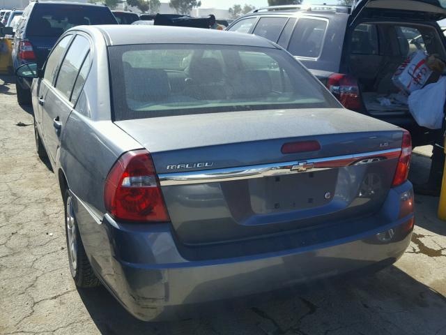 1G1ZS51F96F218471 - 2006 CHEVROLET MALIBU LS ნაცრისფერი ფოტო 3
