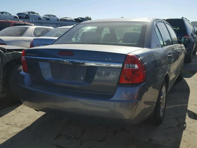 1G1ZS51F96F218471 - 2006 CHEVROLET MALIBU LS ნაცრისფერი ფოტო 4