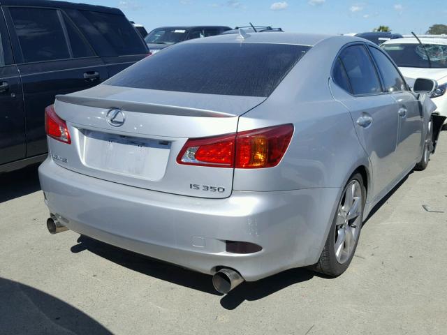 JTHBE262795023336 - 2009 LEXUS IS 350 SILVER photo 4