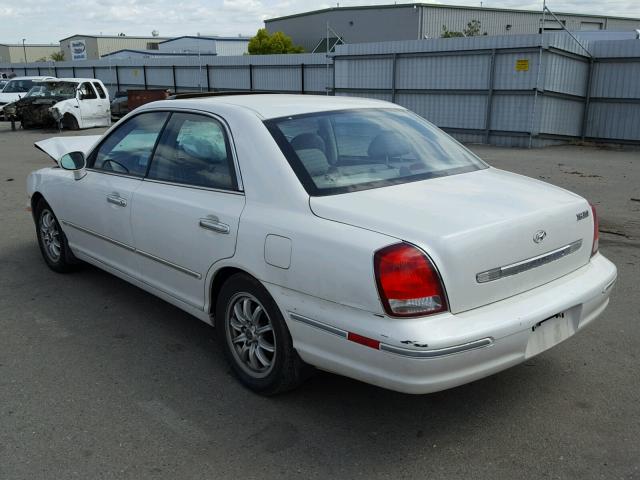 KMHFU45E52A214792 - 2002 HYUNDAI XG 350 WHITE photo 3