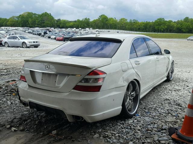 WDDNG71X88A232671 - 2008 MERCEDES-BENZ S 550 WHITE photo 4