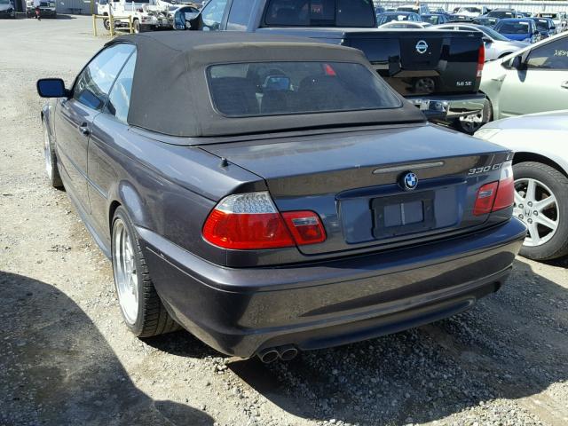 WBABW53495PL49818 - 2005 BMW 330 CI GRAY photo 3