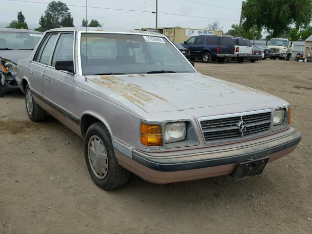 1B3BD46D0JC216964 - 1988 DODGE ARIES LE PURPLE photo 1