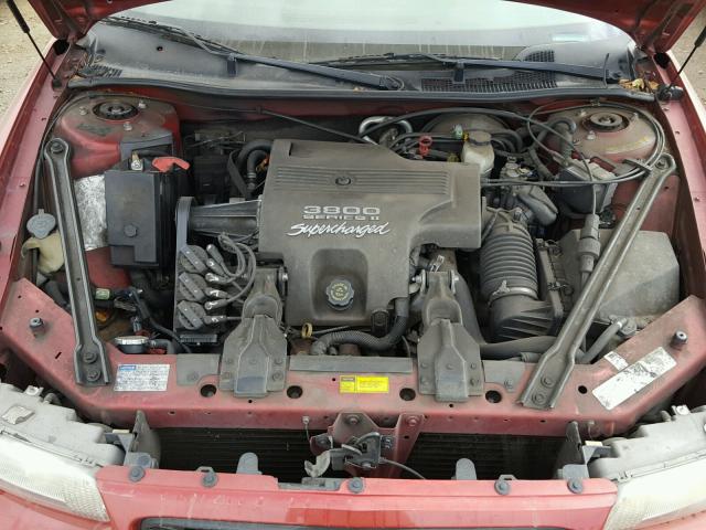 2G4WF5213W1414572 - 1998 BUICK REGAL GS RED photo 7